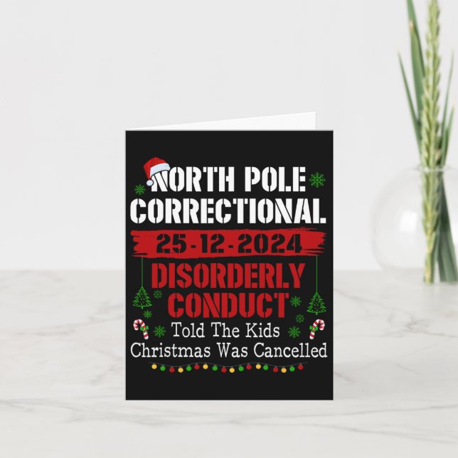 North Pole Kriminalvårdens Störande Beteende Told  Kort (Framsida)