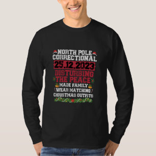 North Pole Kriminalvårdsanstalt stör fredsfamilj T Shirt