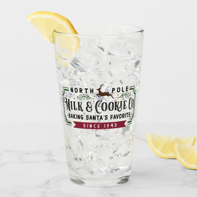 North Pole Mjölk & Cookie Co. Glaskopp (Framsida Ice)