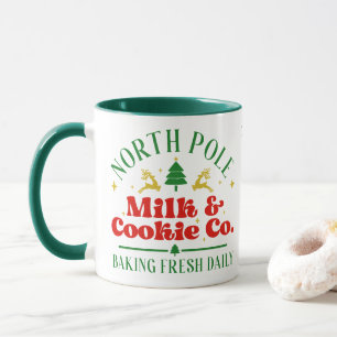 North Pole Mjölk och Cookie Company - jul Mugg