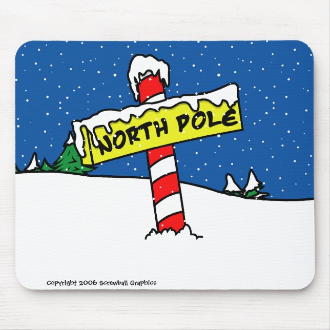 North Pole Mousepad Musmatta (Framsidan)