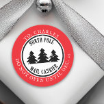 North Pole-porten Frimärke Express Runt Klistermärke<br><div class="desc">Den här designen kan vara personlig i det område som tillhandahålls genom att ändra fotot och/eller text. Du kan också anpassa den genom att klicka på Anpassa den här mallen och sedan välja klicka för att anpassa ytterligare alternativ och ta bort eller ändra färg i bakgrunden, lägga till text, ändra...</div>