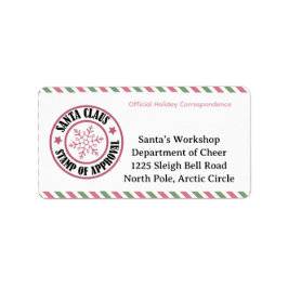 North Pole-post | Förtrollad Alv Adressetikett