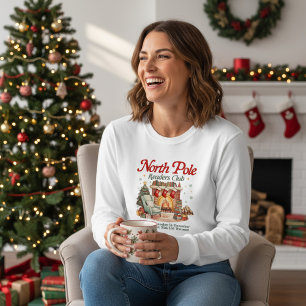 North Pole Readers Club Bokälskare Jul T Shirt