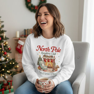 North Pole Readers Club Bokälskare Jul T Shirt