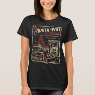 North Pole Readers-Klubben, Bookish-julen, Santa T Shirt