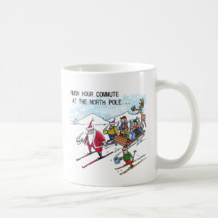 North Pole Rush Hour lämnat hand mugg