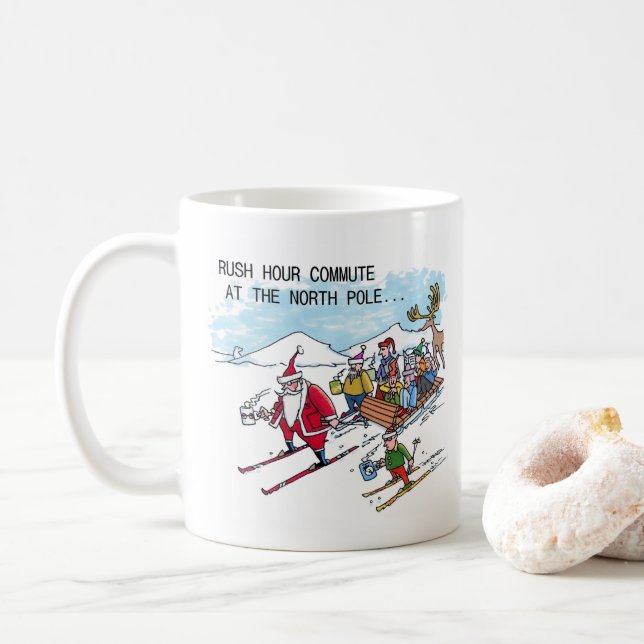 North Pole Rush Hour mugg (Med munk)