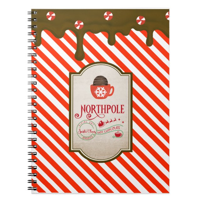 North Pole Santa Shop - jultomten Elf Made Anteckningsbok (Framsidan)