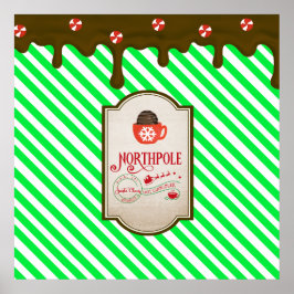 North Pole Santa Shop - jultomten Elf Made Poster