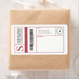 North Pole Santa's Workshop Blank Shipping Fraktsedel