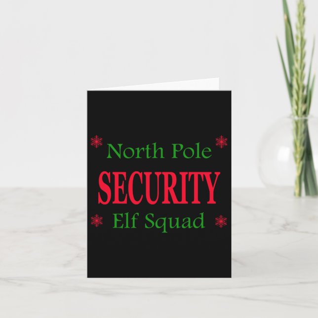 North Pole Security Tomte Detaljer Jul  Kort (Framsida)