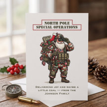 North Pole Special Operations julkort