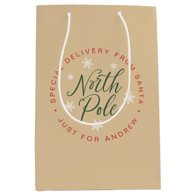 North Pole Speciell Delivery Kraft Brown Anpassnin (Framsidan)