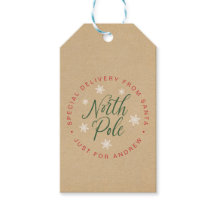 North Pole Speciell Delivery Kraft Brown Anpassnin