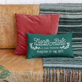 North Pole Trading Company Vintage God Logotyp Lumbarkudde