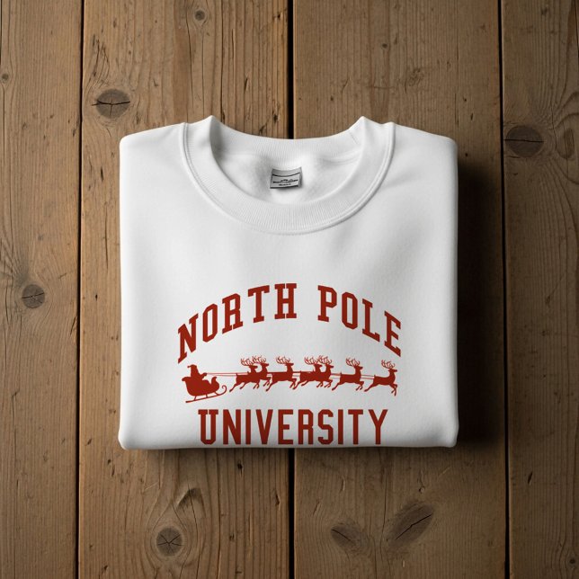 North Pole Universitets jultröja T Shirt (Skapare uppladdad)