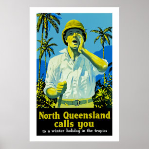 North Queensland anropar dig Poster