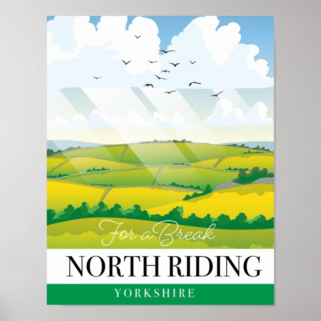 North Riding Yorkshire "för en paus" Poster (Framsidan)