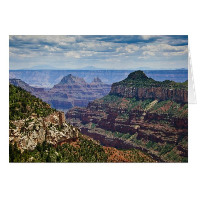 North Rim Gran Canyon - Grand Canyon National Hälsningskort (Framsidan Horizontal)