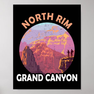 North Rim Grand Canyon jag vandrade Grand Canyon U Poster