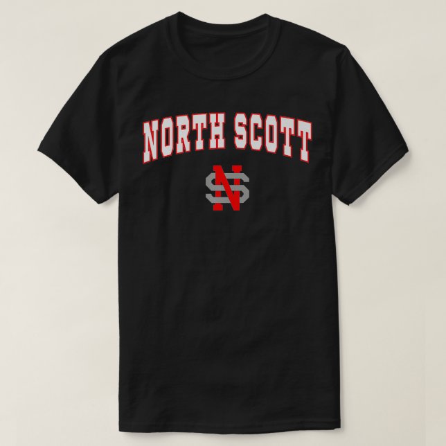 North Scott High School Lancers Premium T Shirt (Design framsida)