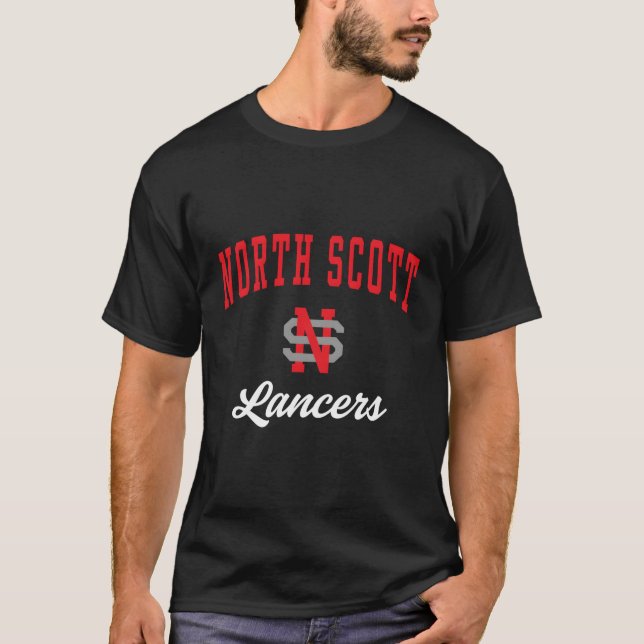 North Scott High School Lancers T Shirt (Framsida)