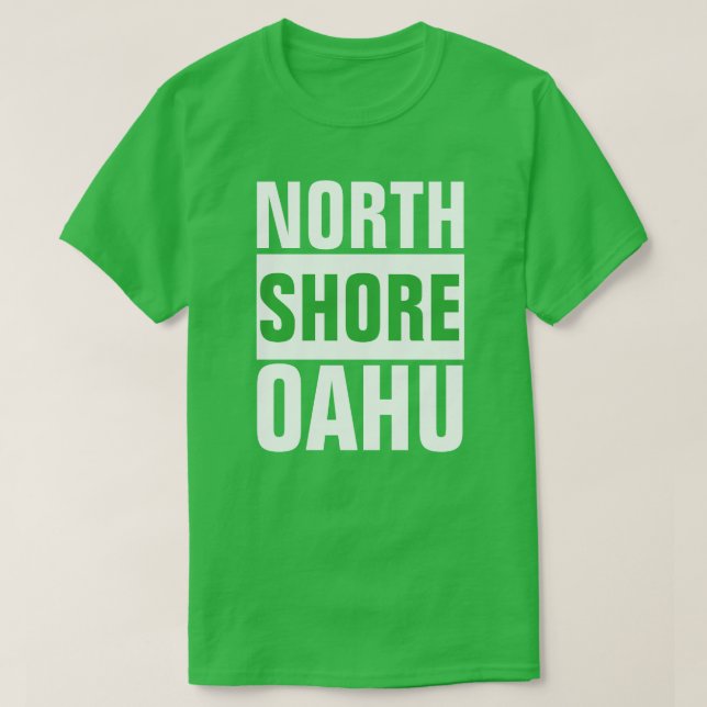 NORTH SHORD OAHU HAWAII-SURFA INSPIERAD TRÖJA (Design framsida)