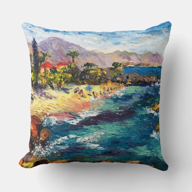 North Shore Hawaii 3 tables pillow Kudde (Framsida)
