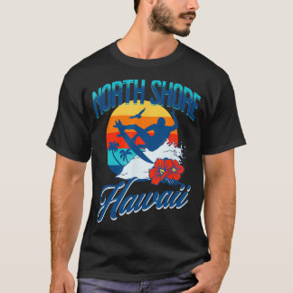 North Shore Hawaii Beach Surfa Summer Vacation Vin T Shirt