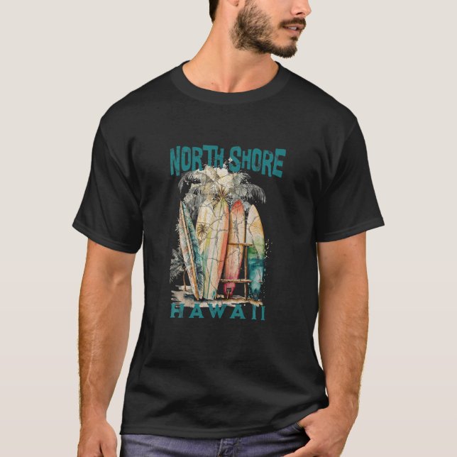 North Shore Hawaii T Shirt (Framsida)