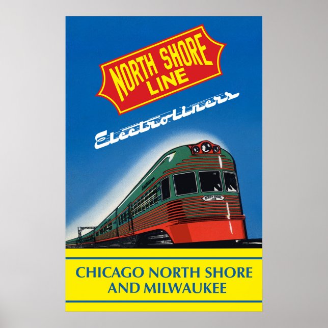 North Shore Line Electroliner Poster (Framsidan)
