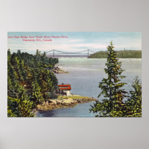 North Shore Marine Drive View of Lejon Grind Poster