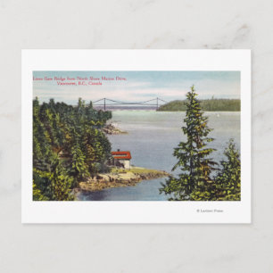 North Shore Marine Drive View of Lejon Grind Vykort