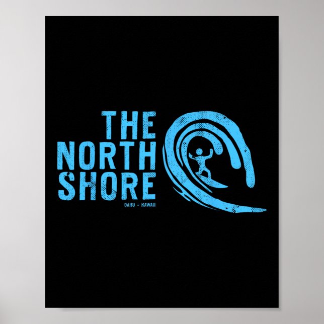 North Shore Oahu Hawaii Poster (Framsidan)