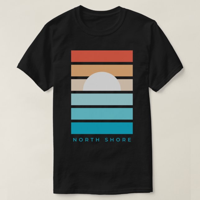 North Shore Sunset Sunrise Hawaii TShirt T Shirt (Design framsida)
