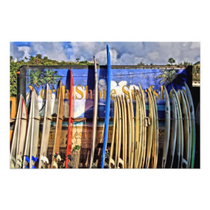 North Shore Surfa Shop-utskrift Fototryck