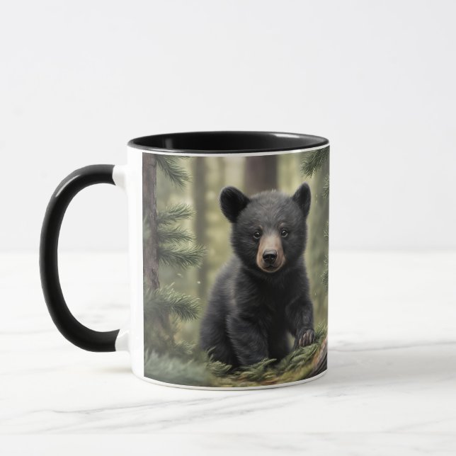 North Skogen Little Black Bear Unge Mugg (Vänster)