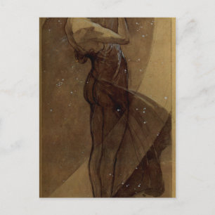 North Star av Alphonse Mucha Vykort
