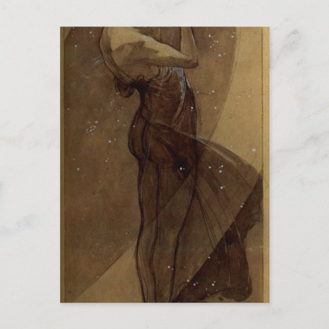 North Star av Alphonse Mucha Vykort (Framsida)