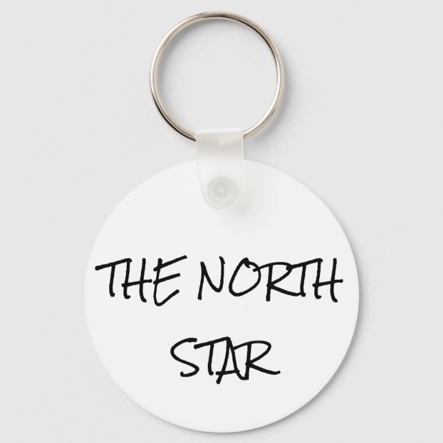 NORTH STAR-BUTTON KEYCHAIN NYCKELRING (Framsida)