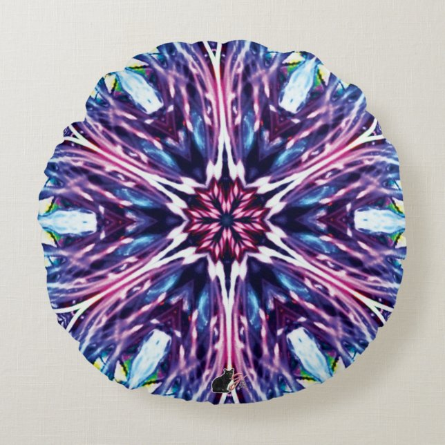 North Star Kaleidoscope Rund Kudde (Framsidan)