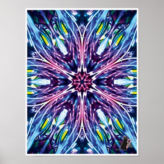 North Star Kinetic Collage Kaleidoscope Poster (Framsidan)