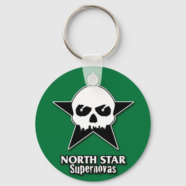 North Star Roller Girls Supernovas Keychain Nyckelring (Framsida)