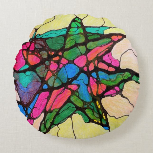 North Star Rund Kudde (Framsidan)