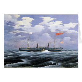North Star Steam Yacht 1852 Hälsningskort