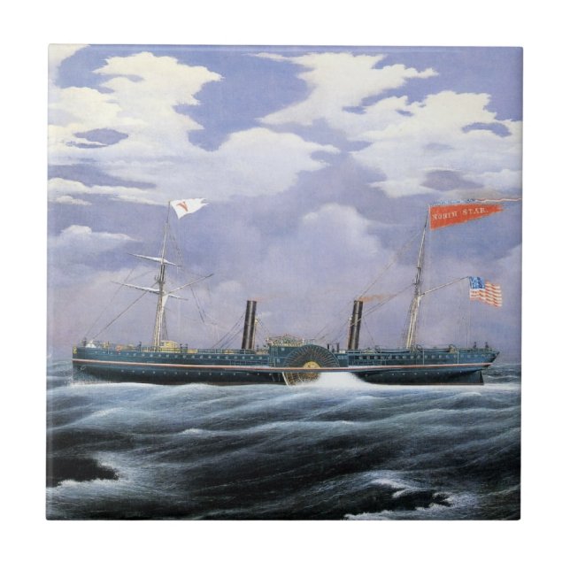 North Star Steam Yacht 1852 Kakelplatta (Framsidan)