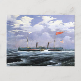 North Star Steam Yacht 1852 Vykort