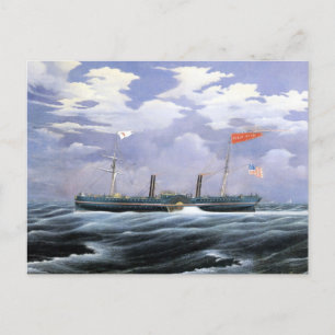 North Star Steam Yacht 1852 Vykort