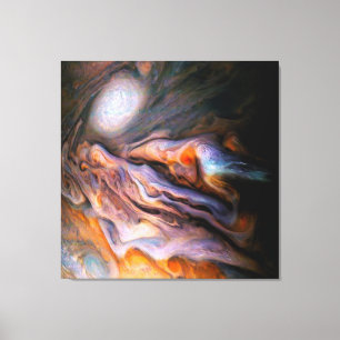North Temperate Bälte Jupiter Swirling Clouds Canvastryck